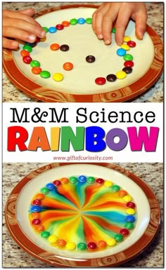 the science rainbow project for kids is fun and easy to do