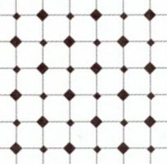 a white and brown checkered tile pattern