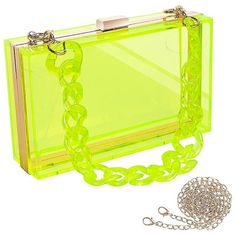 * Material:Acrylic Size: Clear Purses 7.1 In X 4.1 In X 2.2 In, The Total Length Of Clear Bag Stadium Approved The Golden Small Clear Purse Chain Shoulder Strap Is 45.3 Inches * Exquisite Space:This Acrylic Purse Clutch Handbag Has Rectangular Hard Body Clear Crossbody Bag Perfect Clear Purses For Women Stadium Capacity Which Easily Carry Your Sunglasse, Lipstick And More * Elegant In Every Occasion:This Clear Clutch Box Handbag Is Perfect Match Holographic Or Clear Small Purse Clear Nude Plasti Acrylic Purse, Clear Clutch, Wedding Cocktail Party, Clear Purses, Acrylic Clutch, Embroidered Handbag, Purse For Women, Hard Body, Gold Handbags