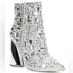 Add A Touch Of Glam To Your Collection With The Vayle Boot From Steve Madden, Embellished With Ravishing Rhinestones. Product Details Zip Closure Imported Product Specifications 3.5" Heel Medium Width Glamorous Embellished Evening Boots, Glamorous Evening Embellished Boots, Glamorous Embellished Boots For Formal Occasions, Silver Embellished Wedding Boots, Embellished Silver Wedding Boots, Glamorous Embellished Wedding Boots, Glamorous Formal Boots With Rhinestones, Glamorous Rhinestone Boots For Formal Occasions, Silver Embellished Boots For Night Out