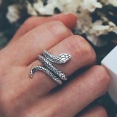 Snake Ring Serpent Ring Wrap Ring Viking Ring Tribal Ring | Etsy Metal Snake Open Ring, Metal Open Snake Ring, Adjustable Metal Snake Ring As Gift, Snake Promise Ring, Open Design, Silver Metal Snake-shaped Ring, Metal Snake Ring With Open Design For Gift, Adjustable Silver Snake-shaped Ring, Metal Open Snake Ring For Gift, Handmade Adjustable Metal Snake Ring