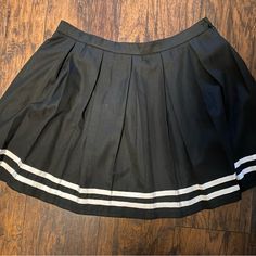 Never Worn Was Going To Use For A Costume But Never Did Tags Still Attached Preppy Black Skort For School, Preppy Black Tennis Skirt For School, Preppy Black Skort For Spring, Preppy Black Tennis Skirt For Spring, Black Preppy Skort For Spring, Preppy Black Spring Skort, Preppy Black Pleated Skort, Preppy Black Pleated Tennis Skirt, Preppy Black Cotton Skirt