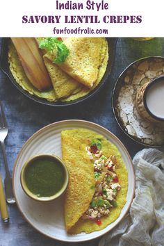 Moong Dal Cheela is a vegan, gluten-free Indian breakfast recipe. It is a fabulous keto-friendly low calorie crepe recipe via funfoodfrolic.com #glutenfreerecipes #veganrecipes #glutenfree #vegetarianrecipes #vegetarian #crepes #indianfood Vegetarian Crepes, Falahari Recipes, Dinner Recipes Vegetarian Indian, Dal Chilla Recipe, Cheela Recipe, Dal Chilla, Moong Dal Chilla, Indian Buffet, Upma Recipe