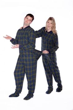 Onesie Pajama, Watching Television, Red And Black Flannel, Footie Pajamas, Black Watch Tartan, Footed Pajamas, Adult Pajamas, Onesie Pajamas, Footie Pajama