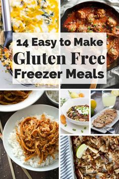 easy to make gluten free freeze meals