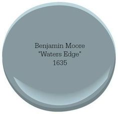 a white paint with the words behramm moore waters edge