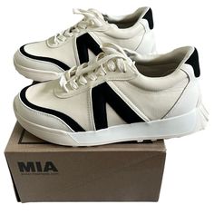 Mia Sanndra Sneaker Shoes Platform Streetwear Off-White Women’s Size 7.5 New, Nwt, Nib Mia Shoes, Shoes Platform, Sneaker Shoes, Womens Shoes Sneakers, Comfortable Shoes, Color White, Shoes Sneakers, Shoe Accessories, Size 7