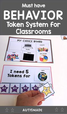 this is an image of the behavior token system for students to use in their classroom