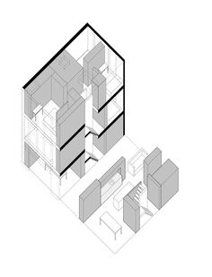 an architectural drawing of the interior of a house