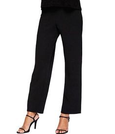 Alex Evenings Chiffon Wide-Leg Pants | Dillard's