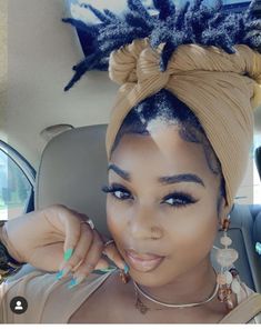 Dread Headwrap Styles, Dreadlock Head Wrap, Short Locs And Headwraps, Head Wrap Styles With Locs, Locs With Hats, Locs And Headwraps, Loc Wraps, Headwrap Styles With Locs, Scarf Braid Hairstyles