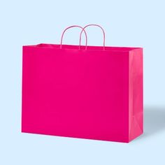 Bring a touch of color to any celebration with this Large Gift Bag from Spritz™. The bright pink color adds a pop of color to your special gift, while attached handles make it easy to carry to birthday parties, baby showers and other special occasions. You can even add curly ribbon to the handle to customize up the look, or choose a contrasting color for the tissue paper to create a fun and colorful presentation. Preppy Pack With Me, 18th Bday Gifts, Hot Pink Gifts, Pink Gift Bag, Pack With Me, Barbie Gifts, 18th Bday, Bday Gifts, Large Gift Bags