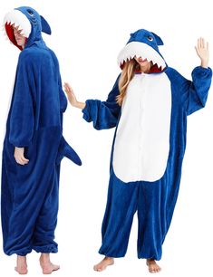 PRICES MAY VARY. Super Fluffy,Cozy and Adorable: These high quality flannel materials are soft to the touch and will keep you warm during those cold winter night. Compared to most plush fabric,our fannel fabric for more comfy.These unisex adult shark panda dinosaur and cow costume onesie pajamas are unbelievably comfy, surrounding you in ultimate comfort no matter where you wear it. You are the highlight of the party！ Animal Onesie Costume Features:The pockets are big enough on the both sides ca Anime Onesie, Panda Bear Costume, One Piece Halloween, Panda Onesie, Shark Costumes, Cow Costume, Dinosaur Pajamas, Onesie Costumes, Animal Onesie