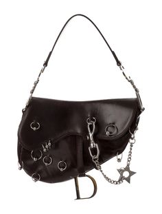 Christian Dior Hardcore Saddle Bag - Handbags - CHR106088 | The RealReal Christian Dior Handbags, Inspo Fits, Dior Saddle, Dior Handbags, Material Girl, Pretty Bags, Bag Trends, Grunge Style, Handbags Online