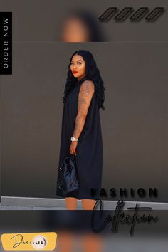 Casual Solid Loose Sleeveless Hooded Sweatshirt Dress Casual Black Sleeveless Dress For Fall, Casual Sleeveless Knee-length Stretch Dress, Casual Stretch Sleeveless Knee-length Dress, Oversized Sleeveless Summer Dress, Casual Sleeveless Stretch Midi Dress, Black Sleeveless Dress For Fall, Sleeveless Stretch Midi Dress For Fall, Stretch Sleeveless Midi Dress For Fall, Hooded Sweatshirt Dress