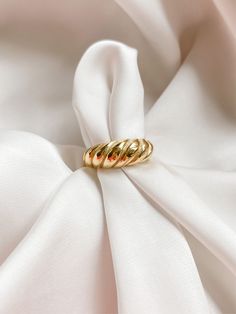 Details: Stainless steel Gold Plated Waterproof Gold-plated Stainless Steel Jewelry, Gold Hoop Stainless Steel Jewelry, Gold Stainless Steel Minimalist Ring, Croissant Dome Ring, Gold Croissant Ring, Croissant Ring, Steel Ring, Stainless Steel Rings, Gold Plate