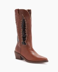 Whitney Women's Cowboy Western Boots in Brown Leather Made in Italy Western Style Boots, Warm Brown, Western Cowboy Boots, Soft Bristle Brush, Western Boots, Cowboy Boots, Western Fashion, Brown Leather, Heel Height