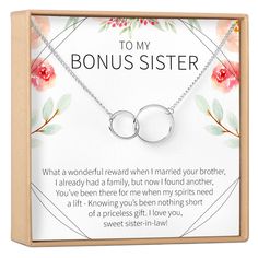 Sister - In - Law Necklace Notes For Sister, Sister In Law Quotes, Dear Ava, Family Bonding, Chain Extenders, Blank Card, Sister In Law, Marry You, Stamped Jewelry