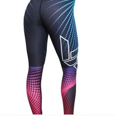 90% Polyester 10% Spandex #1-0006 High Stretch Pink Trendy Tights, Trendy High Stretch Pink Tights, Pink Elastane Yoga Pants For Training, Trendy Blue Workout Leggings, Pink Training Tights, Trendy Pink Gym Leggings, Trendy Pink Leggings For Gym, Trendy Pink Gym Pants, Trendy Pink Elastane Activewear