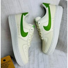 Size: 7 Women's Style: Dv3808 102 -Brand New With Box Only No Box Lid -We Take Our Own Pictures To Give You The Best Description Of What You Will Receive. - Same Day Shipping All My Footwear / Apparel Is 100% Authentic. -Firm Price. Thank You! Features: Sneakers Green Low-top Nike Air Force 1 For Sports, Casual Green Nike Air Force 1 Lace-up, Casual Green High-top Nike Air Force 1, White Nike Air Force 1 For Spring Sports, Green Nike Air Force 1 Lace-up Sneakers, Green Synthetic Nike Air Force 1 For Streetwear, Nike Air Force 1 Green Round Toe, Green Low-top Nike Air Force 1 Sporty Shoes, Green Nike Air Force 1 Lace-up With Branded Insole