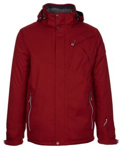 Killtec Men's Linor Ski Jacket in Red Red Ski Jacket, Rain Jacket