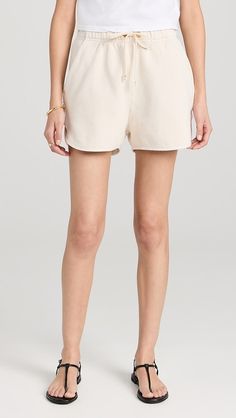 Les Tien Serena Scallop Shorts | Shopbop Scalloped Shorts, Made In The Usa, Elastic Waist, Elastic, Fabric