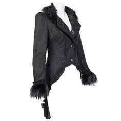 A Gothic long tail jacket is a dramatic and stylish garment that embodies the dark and mysterious aesthetics of gothic fashion. This type of jacket typically features a longer length in the back, resembling a tailcoat or Victorian-inspired outerwear. Material: Polyester Size:?S-XL SKU:?JA2443 Type Of Jacket, Gothic Mode, Dark And Mysterious, Lace Splicing, Types Of Jackets, Long Tail, Gothic Fashion, Black Coat, Lace