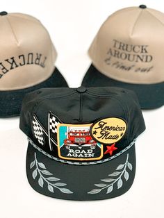 Discover the versatility and timeless style of the Trucker Patches Hat. With its snapback closure, and classic yet trendy design, this hat is the perfect finishing touch to any outfit. Stay stylish and comfortable all day long. Trendy Fitted Hat With Flat Brim, Classic Adjustable Trucker Hat With Curved Brim, Classic Adjustable Trucker Hat, Classic Adjustable Snapback Trucker Hat, Classic Trucker Cap, Classic Adjustable 5-panel Trucker Hat, Retro Flat Brim Hat, One Size Fits Most, Retro Snapback Hat With Curved Brim, Retro Snapback Baseball Cap