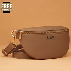 Personalized Leather Fanny Pack, Custom PU Leather Engraved Waist Bag, Cross Body Travel Hip Bag, Men/Womens Belt Bag, Birthday Gift for Her 📢 Special Offer! Hey, it's 70% off on our entire stock, but it's a limited-time offer! 🎉 Don't miss the chance to gift your loved ones what they truly deserve. Your thoughtful gestures will make their day unforgettable. 🌟 🌟 We Provide: The best quality and value in personalization/customization for clothing products and accessories. We're here to turn y Portable Brown Leather Belt Bag, Portable Brown Pouch Belt Bag, Brown Portable Belt Bag For Daily Use, Trendy Shoulder Bag With Zipper Pocket As Gift, Brown Bags With Zipper Pocket For Gift, Brown Bag With Zipper Pocket For Gift, Brown Leather Belt Bag, Brown Belt Bag Suitable As Gift, Brown Belt Bag For Gift