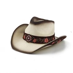 PRICES MAY VARY. 【Fashion Design】This Cowboy Hat for Women uses handmade peony embroidery craft as a result the cowgirl hat looks delicate and unique. Mental Nail Beadings let your western hat fit country music style than others. 【PREMIUM MATERIAL】ROleegamelu This breathable brown cowgirl hat uses Durable Raw Straw & Synthetic Material. 【SIZE】One Size yomeit Fits Most (Adjustable windbreak rope，Stretch To Fit & Hat Stick，Fixed to Fit Small Head Circumference ) 【APPLICABLE OCCASIONS】Straw cowboy Pink Western Mini Hats For Summer, Western Mini Hats For Summer Country Events, Western Style Mini Hats For Summer Country Events, Brown Cowgirl Hat, Western Hats For Women, Cowboy Hats For Women, Peony Embroidery, Straw Cowgirl Hat, Music Festival Party