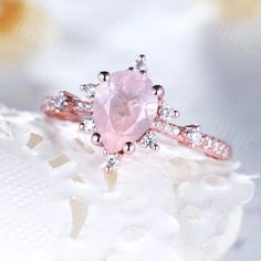 Pear Shaped Rose Quartz Engagement Ring White Gold 0.8 Carat | BBBGEM Exquisite Rose Gold Rings With Accent Stones, Formal Pink Pear-shaped Diamond Ring, Rose Gold Promise Ring With Center Stone, 14k Rose Gold Wedding Ring With Center Stone, Pink Pear-shaped Diamond Ring With Prong Setting, Pear-shaped Pink Diamond Ring With Prong Setting, Exquisite Rose Gold Rings With Rose Cut Diamonds, Pink Pear-shaped Diamond Promise Ring, Rose Gold Pear-shaped Ring With Brilliant Cut