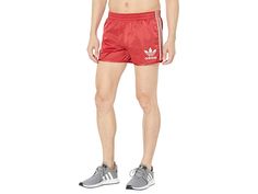 adidas Originals Mellow Running Club Shorts - Men's Clothing : Crew Red/Wonder White/Black : The primary materials that compose this product contain a minimum of 20 percent recycled content. Amp up your style quotient by wearing the adidas Originals Mellow Running Club Shorts. Regular fit. Elasticized waistband with adjustable drawstrings. Front side slip pockets. Signature logo on the front left bottom. 100% recycled polyester. Machine washable. Imported. Measurements: Waist Measurement: 30 in Summer Sportswear Bottoms With Three Stripes, Sporty Stretch Bottoms With Adidas Logo, Adidas Logo Gym Bottoms, Adidas Stretch Bottoms For Gym, Adidas Athleisure Bottoms For Gym, Adidas Athleisure Gym Bottoms, Stretch Adidas Bottoms For Gym, Adidas Athleisure Activewear With Relaxed Fit, Athleisure Adidas Bottoms For Gym