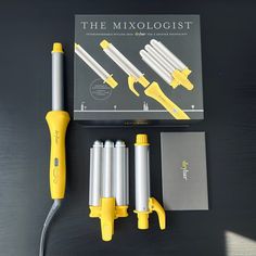 ’Mixologist’ 3 Different Attachment Curling Iron And Travel Case Brand: Drybar Used Twice. Comes With Original Box And All Attachments/Travel Case Drybar Curling Iron, Hair Sale, Curling Iron, Gray Yellow, Travel Case, Hair Tools, Womens Hairstyles, Original Box, Tools