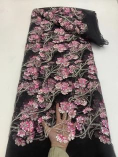 This high quality Fabric is measured in 5 Yards With Embroidered Beading and Sequin. It is soft, very delicate and beautiful. This high Quality Fabric is made with Fashion embroidered rhinestones can be used in making party wedding dresses, skirts, shawls, scarves and other other fashion apparels as you would like. Size : Length : 5 yards (180 inch). Width: 50 inch (Please allow slight deviation for the measurement data ,±1 inch) Material: 100% Polyester, Tulle Lace Fabric, Eco-Friendly embroide Pink 3d Embroidered Fabric For Party, Elegant Pink Sequin Fabric With Floral Embroidery, Pink 3d Embroidery Fabric For Party, Elegant Pink Fabric With 3d Embroidery, Elegant Party Fabric With Floral Embroidery, Elegant Floral Embroidery Fabric For Party, Elegant Embroidered Sequin Fabric For Spring, Embroidered Pink Fabric For Party, Elegant Embroidered Fabric With Appliques For Party