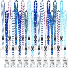 PRICES MAY VARY. Abundant Quantity: you will receive 20 pieces of lanyards for cruise ship cards in 10 patterns, each pattern you will receive 2 pieces of lanyards, and they will come with 20 pieces of cruise ship cardholders; Abundant quantity will meet your daily use and replacement demands Practical and Useful: the carnival cruise lanyard with ID holder is designed with a detachable buckle, easy to wear and use, you can easily fasten and remove the lanyards, giving you a convenient using expe Cruise Accessories, Cards For Women, Accessories Classic, Funny Letters, The Carnival, School Supply Labels, Cute Letters, Carnival Cruise, Girl Onesies