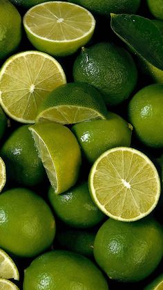 many limes with one cut in half