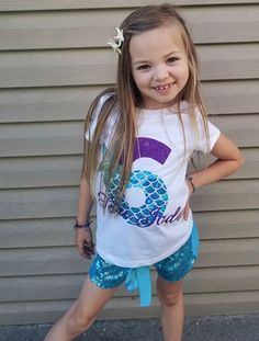 This shirt is perfect for any mermaid themed Birthday. Made with our beautiful no shed glitter its sure to be a hit! We offer design color changes upon request. Please add Child's name into the order notes Shirt: (100% Cotton) Washing Instructions: Turn inside out, wash on a cold cycle, tumble dry low or hang to dry. Don't forget to LIKE us on Facebook! {https://www.facebook.com/Paytonspinkboutique/} Offer Design, Mermaid Shirt, Mermaid Theme Birthday, Girls Clothing Sets, Mermaid Birthday, Clothing Sets, Peter Parker, Birthday Shirt, Design Color