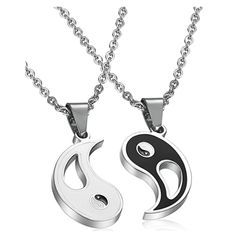 Come With 2pcs Pendant Necklace, Economical Price, Worth Purchasing. Made Of Quality Stainless Steel, Strong And Durable. Safe Material,It's A Healthy Choice. High Polished Smooth Apperance, Great Eletroplated, Lasting Color Retention. Durable 22 Inches Yin Yang Puzzle Pendant Necklace, Suit To Both Male And Female. Mm35 Graduation Gifts For Boyfriend, Boyfriend Graduation, Boyfriend Graduation Gift, Matching Necklaces For Couples, Graduation Gifts For Guys, Yin Yang Necklace, Best Graduation Gifts, Unique Graduation Gifts, Mens Jewellery