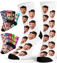 PRICES MAY VARY. 🧦【Custom Socks】Click "Customize Now" to start custom design, choose your favorite color, upload one or two clear human faces (can be animals), and then our designers will cut the face for you, you don't need to worry. If you have other requirements, please contact us and we will try our best to meet your requirements. 👍【Top Design】Thick elastic knit socks, breathable, moisture wicking, black toe and heel, contrast color matching, simple and fashionable, this custom socks are u Human Faces, Cats Christmas, Face Socks, Gifts For Men And Women, Personalized Socks, Funny Fathers Day Gifts, Personalized Fathers Day Gifts, Custom Socks, Socks For Men