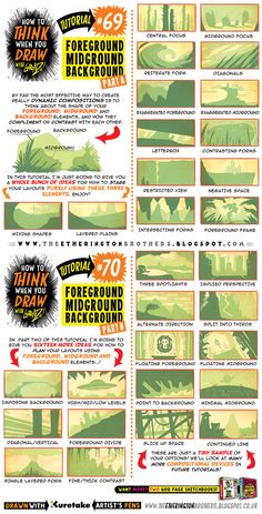 an info sheet showing the various stages of animation and how they are used to create them