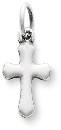 James Avery Jewelry James Avery Small Flared Cross Charm Elegant Sterling Silver Crucifix Charms, Elegant Sterling Silver Crucifix Jewelry And Charms, Elegant Sterling Silver Crucifix Jewelry, Classic Sterling Silver Cross Charm, Symbolic Cross Charms Jewelry, Spiritual Polished Cross Jewelry And Charms, Nickel-free Sterling Silver Cross Charm, Nickel-free Sterling Silver Cross Pendant Necklace, White Gold Polished Cross Charms