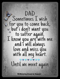 Missing Dad, I Miss My Dad, Miss My Dad, Miss My Mom