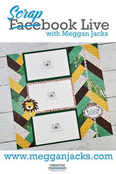 the scrap book live with megagan jacks is featured in this page, and it's designed by meaganjacks com