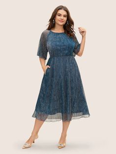 Luxe Textured Flutter Sleeve Midi Dress – BloomChic Elegant Cocktail Dress, Trendy Dress, Sleeve Midi Dress, Midi Dress With Sleeves, Trendy Dresses, Flutter Sleeve, Mock Neck, Types Of Sleeves, Cocktail Dress