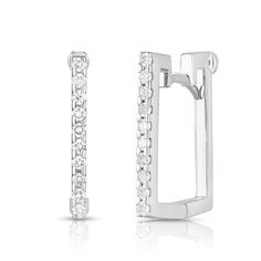 Roberto Coin Diamond Square Earrings Roberto Coin Jewelry, Roberto Coin, Square Earrings, Brilliant Diamond, Primary Color, Primary Colors, Jewelry Accessories, Coin, White Gold