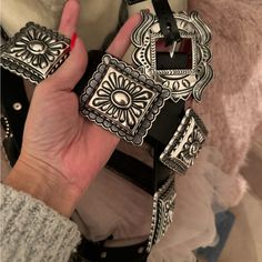 Shyanne Concho Western Belt For Women. Size Small Bought From Boot Barn Retail Was $70 Plus Tax. Concho Belt Outfit, Belt Outfit, Outfit Western, Stage Coach, Cowgirl Belts, Western Fits, Boot Barn, Western Accessories, Concho Belt