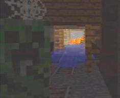 an image of the inside of a minecraft house