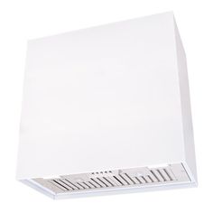 an image of a white wall mounted hood