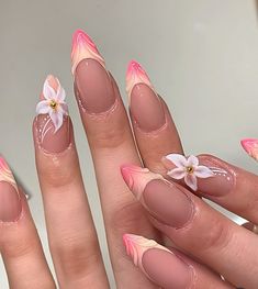 Long Almond, Nail Forms, Gradient Nails, Nail Length, Stick On Nails, False Nail, Nail Accessories