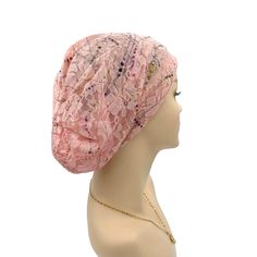 Elevate Your Confidence and Style with Our Pretty Lace Chemo Headwear! Enjoy a trendy, fashionable look while experiencing the utmost in comfort and style! Looking for a dressy headwear to match your outfit? We recommend our pretty lace Chemo Headwear. These chemo hats are meticulously crafted from lightweight, soft, and breathable cotton lace, promising incredible comfort and a stretchy fit to suit most head sizes. WHY YOU SHOULD WEAR OUR PRETTY LACE CHEMO HEADWEAR Comfortable Fit: Designed to Fitted Pink Lace, Fitted Pink Lace Tops, Feminine Spring Party Lace, Feminine Crochet Lace, Feminine Crochet Lace For Spring, Spring Party Crochet Lace, Elegant Pink Lace For Summer, Pink Lace With Patchwork For Spring, Pink Lace Patchwork For Spring